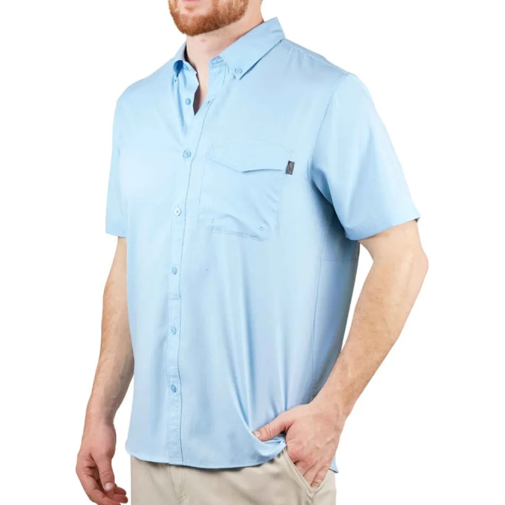 Shirts-AFTCO Palomar Short Sleeve Vented Fishing Shirt for Men