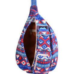 Daypacks|Bags & Wallets-KAVU Polar Sling Bag (SALE) 8-Bit Knit