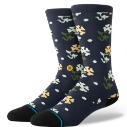Socks-Stance Pop End Cotton Crew Socks for Men Navy