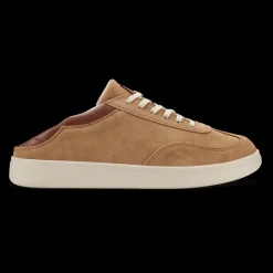 Shoes-Olukai Punini Suede Sneakers for Men Tan / Toffee