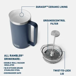 Drinkware|Cookware-Yeti Rambler 34oz French Press
