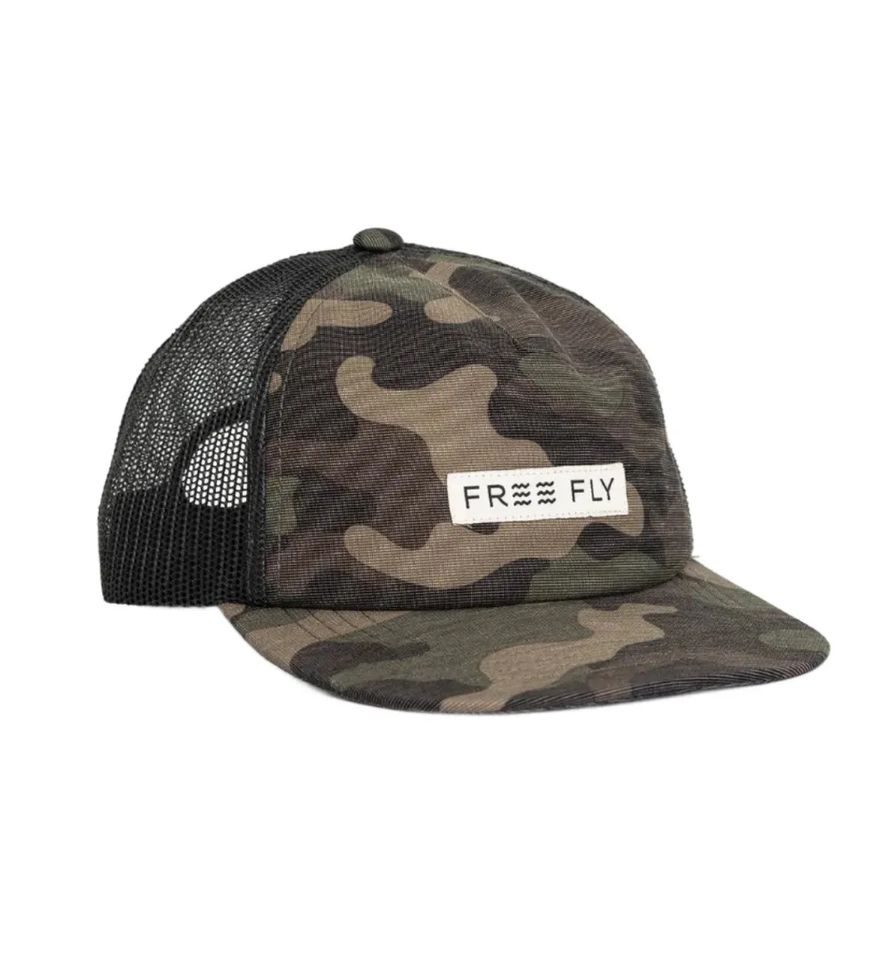 Head & Neckwear-Free Fly Apparel Reverb Packable Trucker Hat