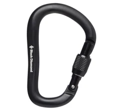 Climbing-Black Diamond Equipment Rocklock Screwgate Carabiner Black