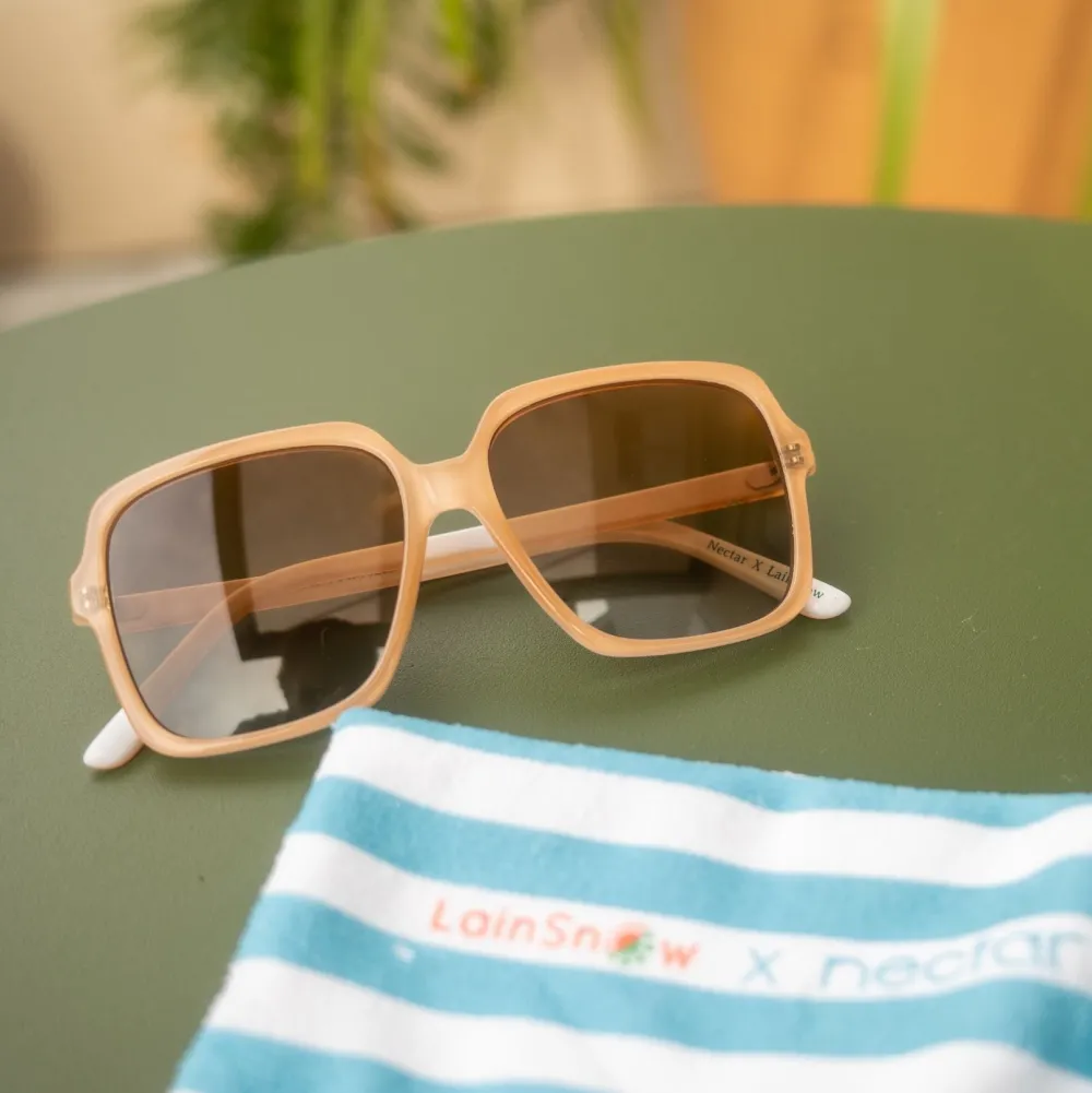 Sunglasses & Goggles|Sunglasses & Goggles-Nectar Sunglasses Seabrook x LainSnow Transparent Blush/Gradient