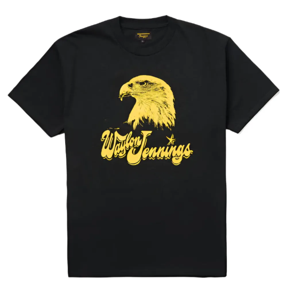 T-Shirts|Shirts-Seager X Waylon Jennings Eagle Tee Vintage Black
