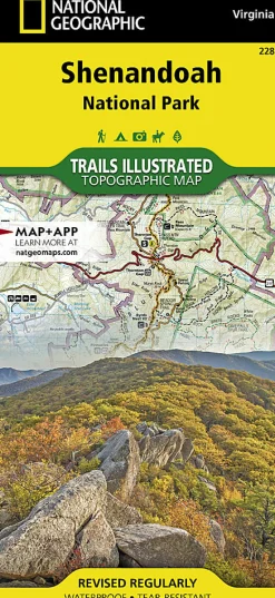 Literature-Trails Illustrated Shenandoah National Park Map