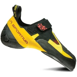 Climbing|Shoes-La Sportiva Skawama Climbing Shoes for Men Black/Yellow