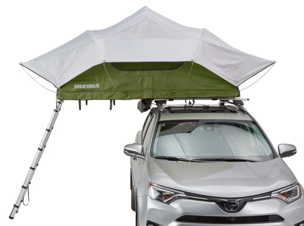 Car Racks & Pads|Tents-Yakima SkyRise Roof-Top Tent Medium Green