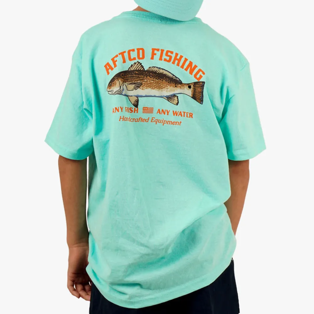 Tops-AFTCO Spotted SS T-Shirt for Youth