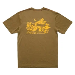 T-Shirts-Howler Brothers Squatch Rider Pocket T-Shirt for Men Ivy Green