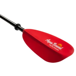 Sup & Kayak-Aqua-Bound Tech Sting Ray Fiberglass 2-Piece Snap-Button Kayak Paddle Sunset Red