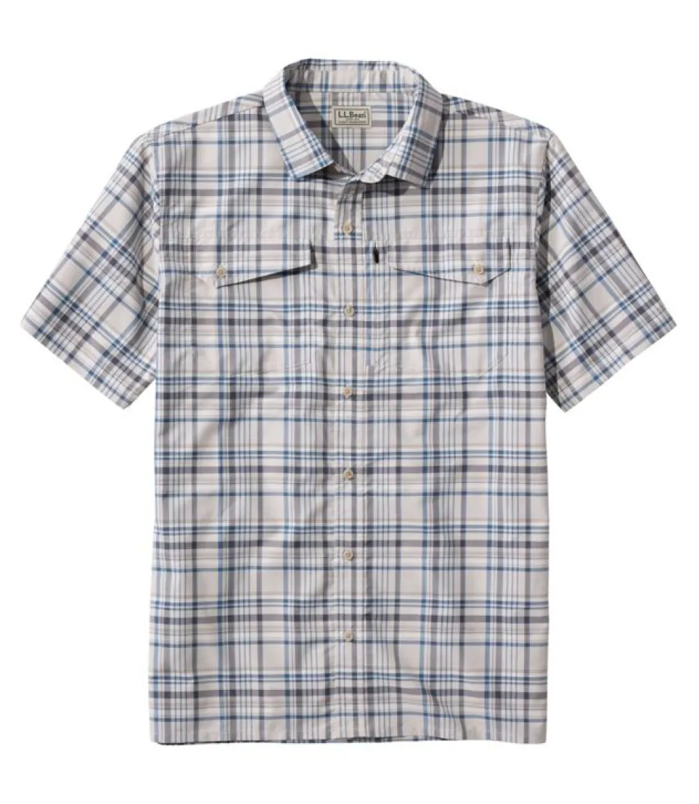 Shirts-L.L.Bean SunSmart Cool Weave Short-Sleeve Shirt for Men