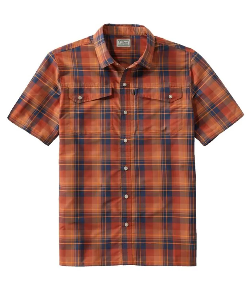 Shirts-L.L.Bean SunSmart Cool Weave Short-Sleeve Shirt for Men