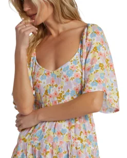 Dresses & Rompers-Billabong Take a Chance Babydoll Dress (SALE) Salt Crystal