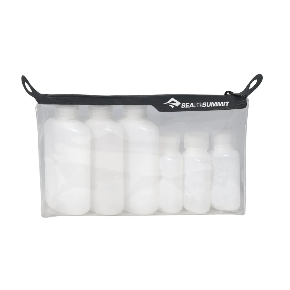 Luggage & Travel-Sea To Summit Travelling Light TPU Clear Zip Pouch with Bottles One Color