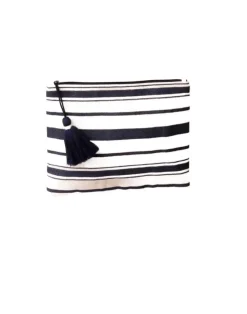 Bags & Wallets-Carve Designs Treasure Clutch (SALE) Navy Beach Stripe