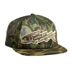 Head & Neckwear-Howler Brothers Trout Bolt Snapback Camo