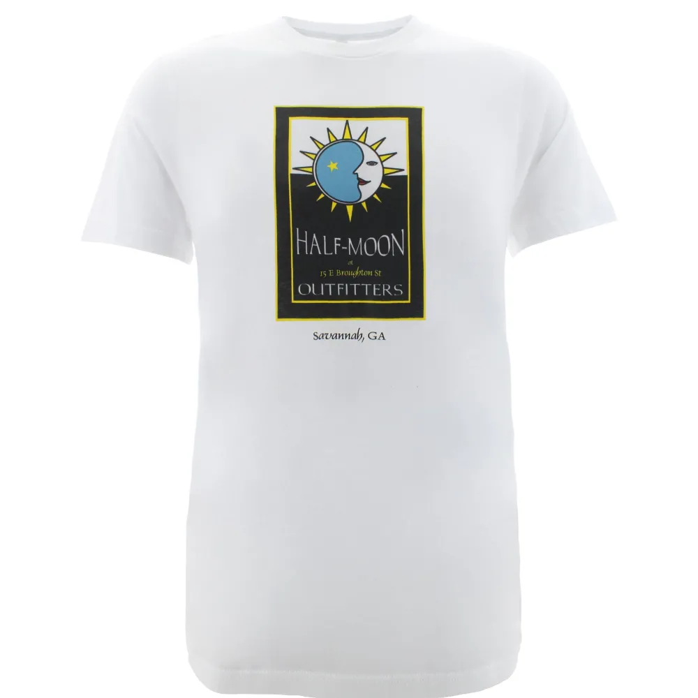 T-Shirts|T-Shirts-Half-Moon Outfitters Turn90- SAVANNAH ORIGINAL LOGO Short Sleeve T-Shirt White