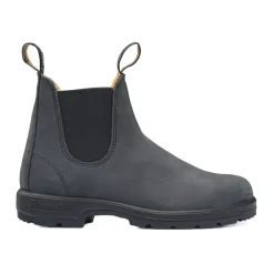 Boots|Boots-Blundstone Unisex 587 Chelsea Boots Rustic Black