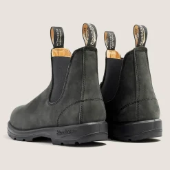 Boots|Boots-Blundstone Unisex 587 Chelsea Boots Rustic Black