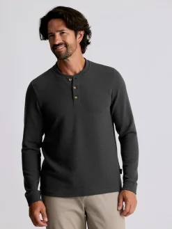 Performance|Shirts-Free Fly Apparel Waffle Long Sleeve Henley for Men (SALE)