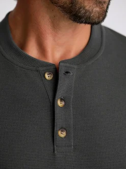 Performance|Shirts-Free Fly Apparel Waffle Long Sleeve Henley for Men (SALE)
