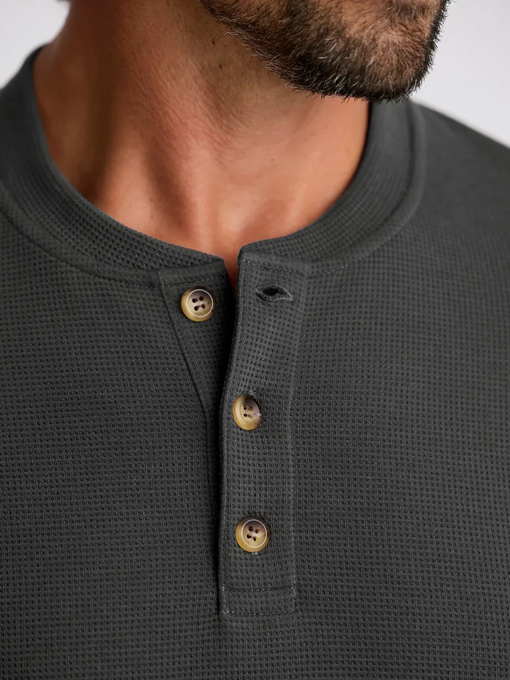 Performance|Shirts-Free Fly Apparel Waffle Long Sleeve Henley for Men (SALE)