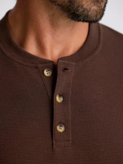 Performance|Shirts-Free Fly Apparel Waffle Long Sleeve Henley for Men (SALE)