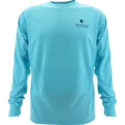 T-Shirts|T-Shirts-Half-Moon Outfitters Wave Logo Long Sleeve T-Shirt
