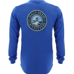 T-Shirts|T-Shirts-Half-Moon Outfitters Wave Logo Long Sleeve T-Shirt (FINAL SALE)