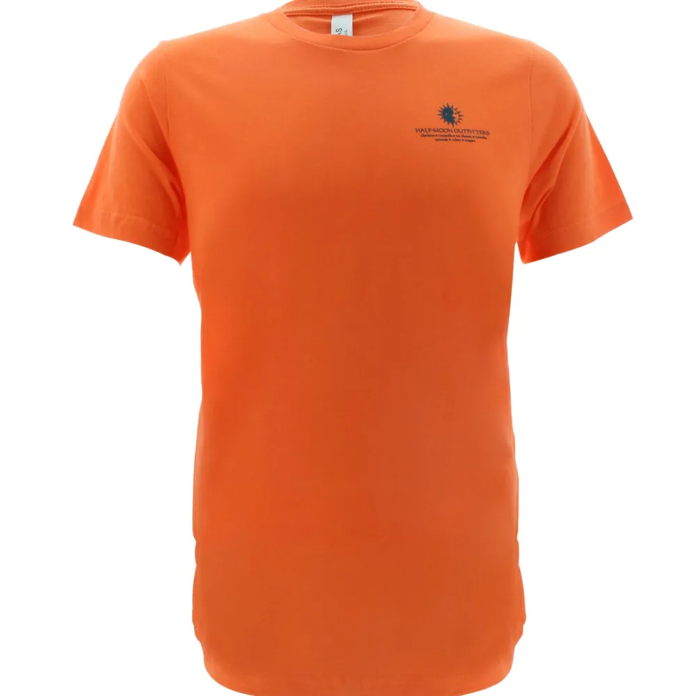T-Shirts|T-Shirts-Half-Moon Outfitters Wave Logo Short Sleeve T-Shirt (FINAL SALE) Orange