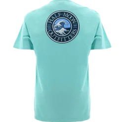 T-Shirts|T-Shirts-Half-Moon Outfitters Wave Logo Short Sleeve T-Shirt