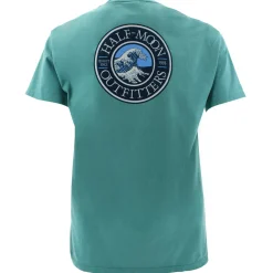 T-Shirts|T-Shirts-Half-Moon Outfitters Wave Logo Short Sleeve T-Shirt