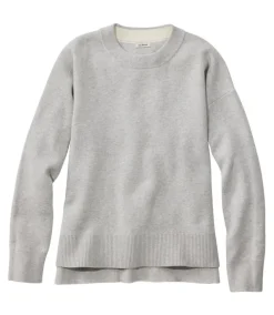Sweaters & Hoodies-L.L.Bean Wicked Soft Cotton/Cashmere Crewneck Sweater for Women
