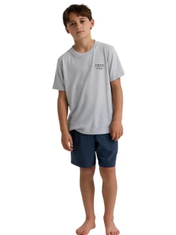Tops-Free Fly Apparel Wild Caught Tee for Youth Heather Aspen Grey