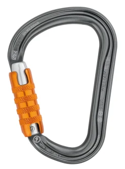Climbing-Petzl William Ball-Lock Climbing Carabiner Grey