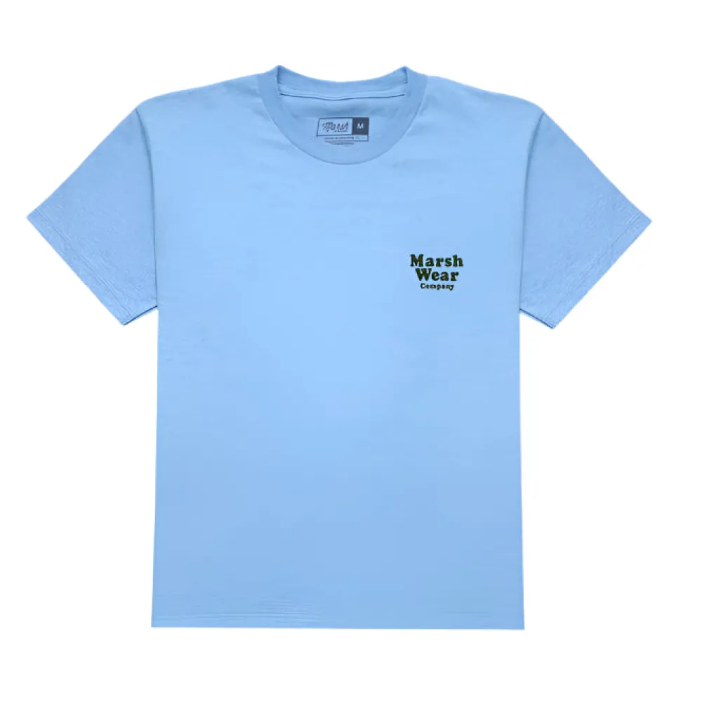 Tops-Marsh Wear Youth Heritage Red Short-Sleeve T-Shirt Light Blue Heather
