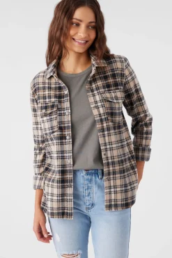 Shirts-O'Neill Zuma Superfleece Flannel Shirt for Women (SALE)