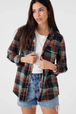 Shirts-O'Neill Zuma Superfleece Flannel Shirt for Women (SALE)